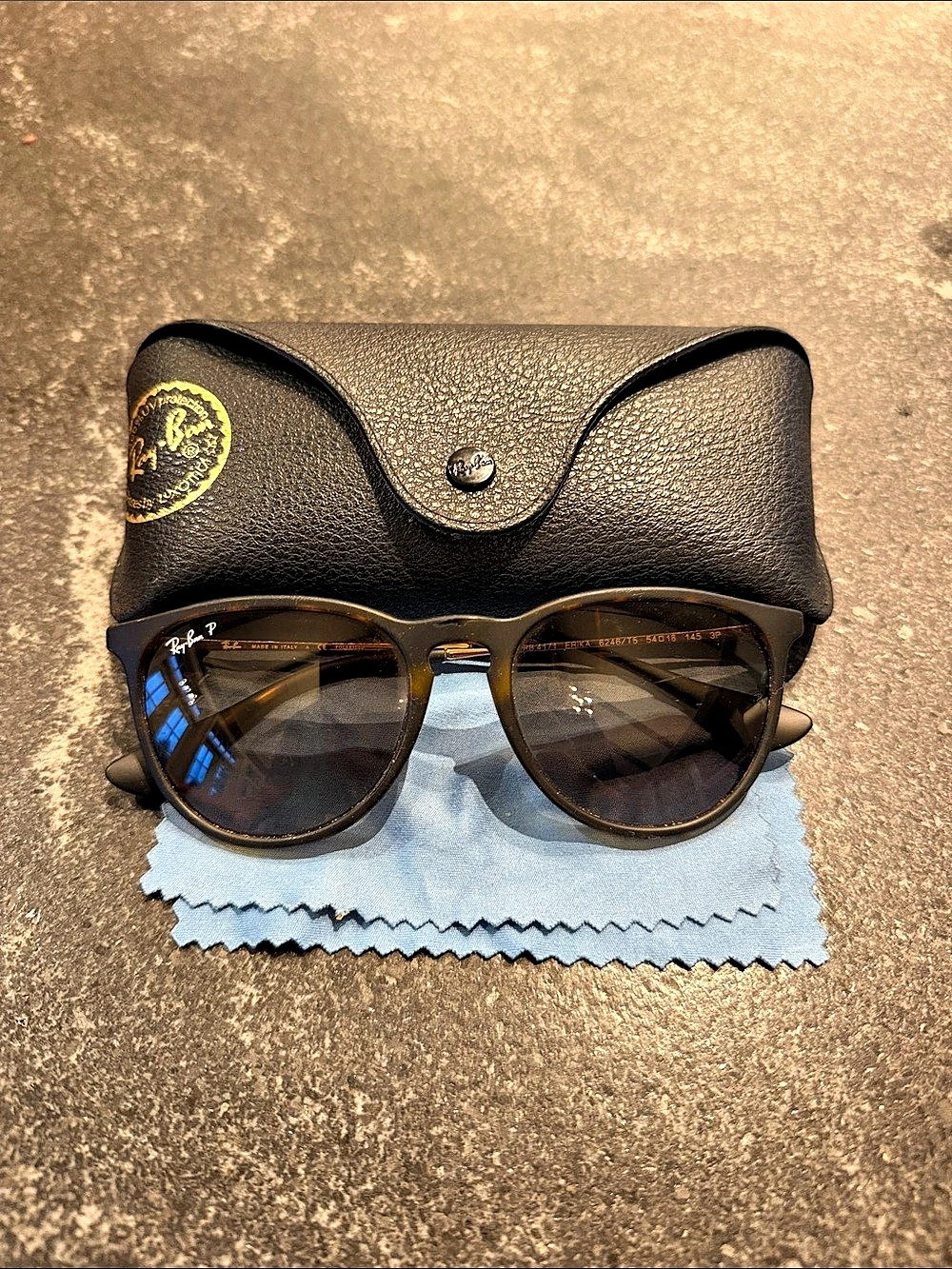 Ray-Ban Clubround RB4246 Brown & Black Sunglasses